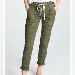 Joie Olive Maha Green Drawstring Jogger Pants Size 25